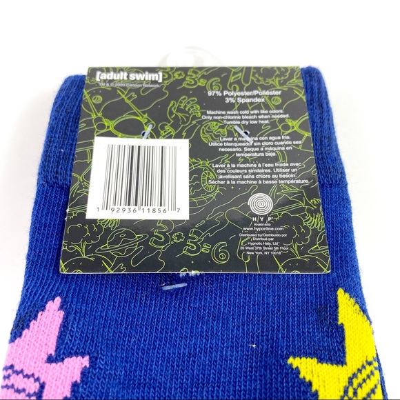 Mens CN Adult Swim Rick and Morty Crew Socks 6-12 - Picture 4 of 5